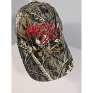 Vintage Daystone Hannon Hydraulics Camo Snapback Hat Naturewoods Camouflage Cap